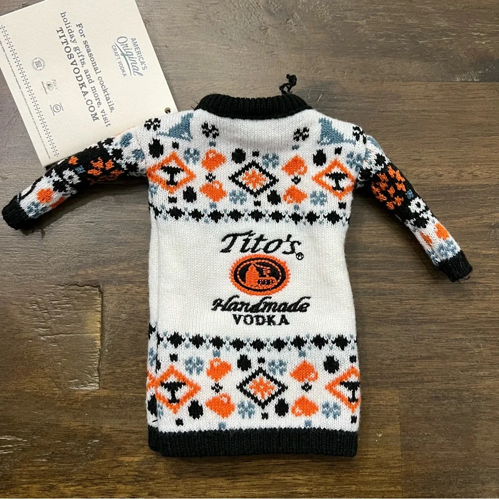 Tito's Handmade Vodka Sweater Bottle Cover